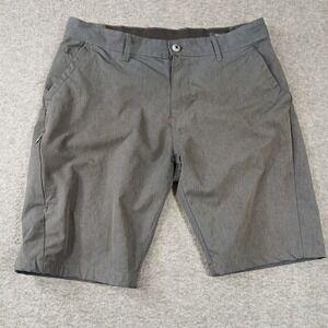 Kenneth Cole Shorts Mens 32 Gray Stretch KS9A11BKH5 Casual Active Pocket